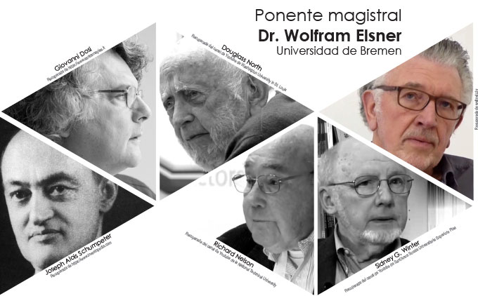 Ponente magistral: Dr. Wolfram Elsner de la Facultad de Economía y Negocios de la Universidad de Bremen